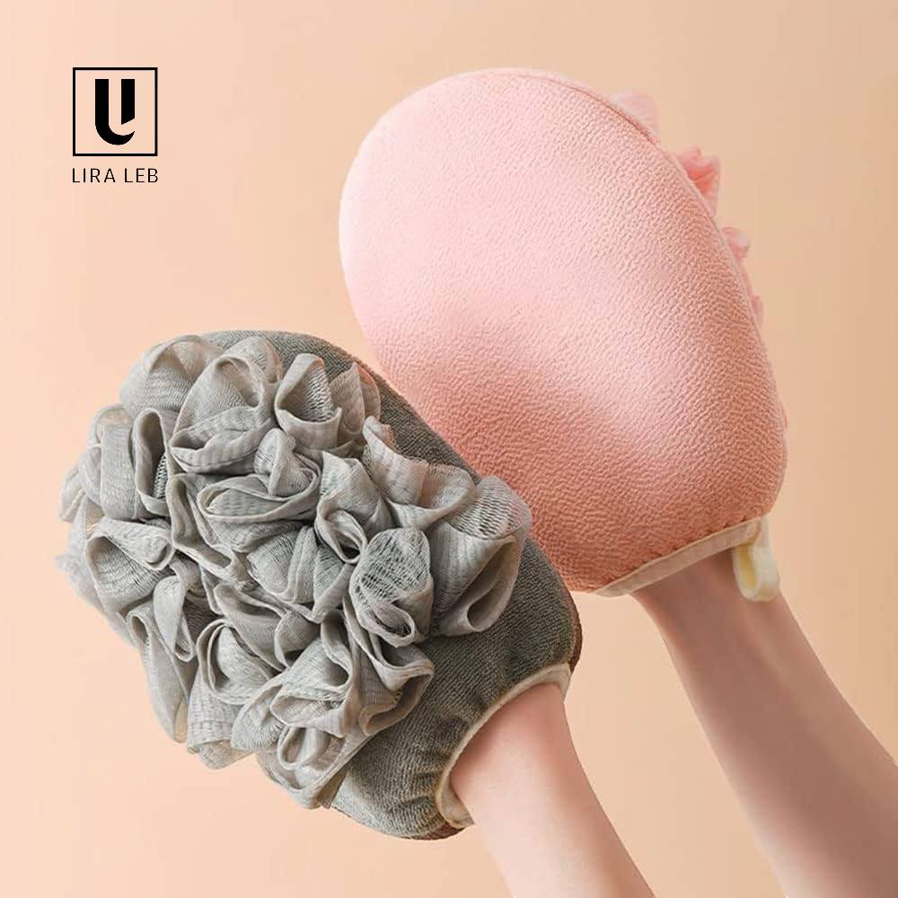 Exfoliating Glove with Loofah Sponge Body Scrubber