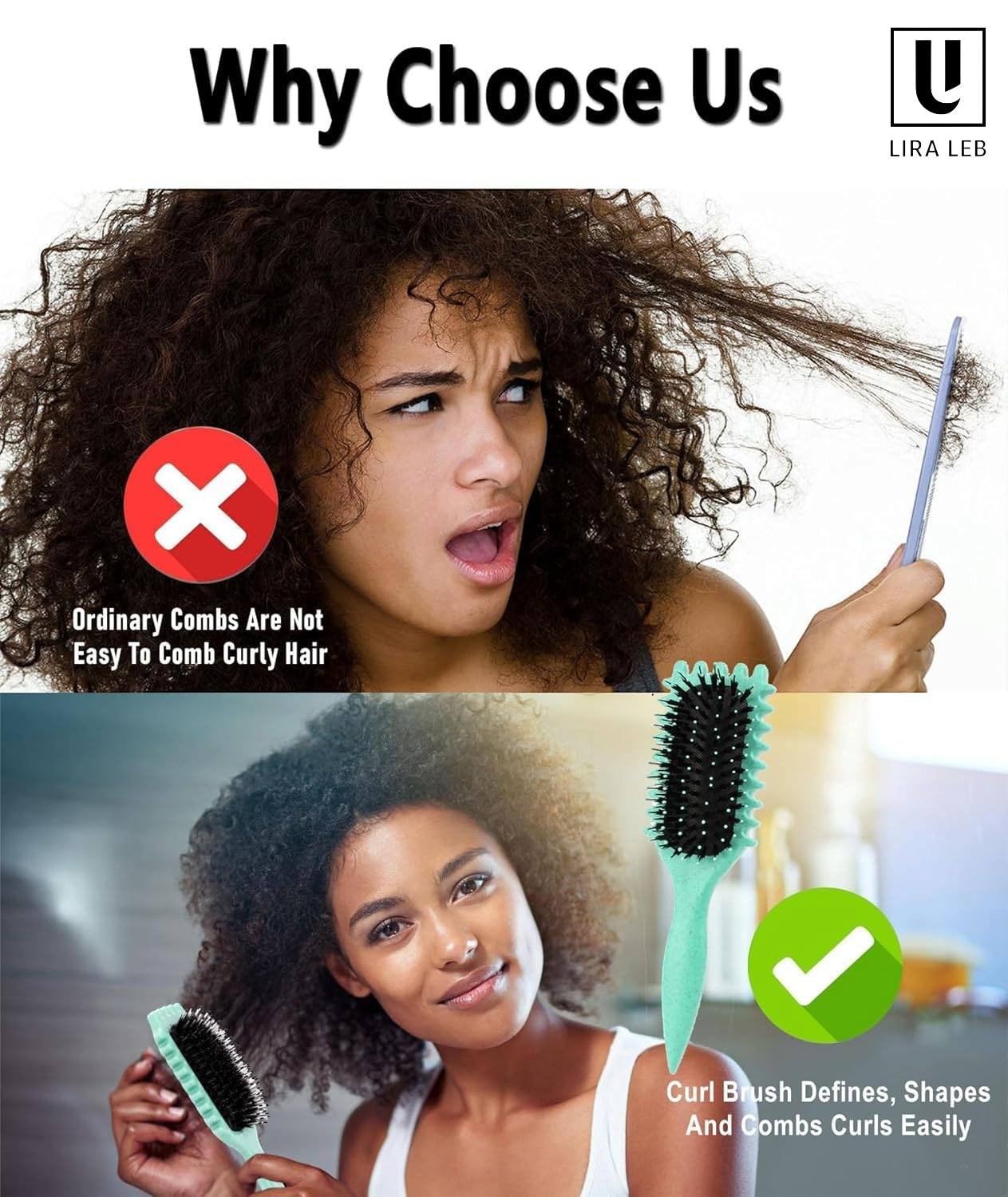 Curly Hair Comb, Curl Defining Brush