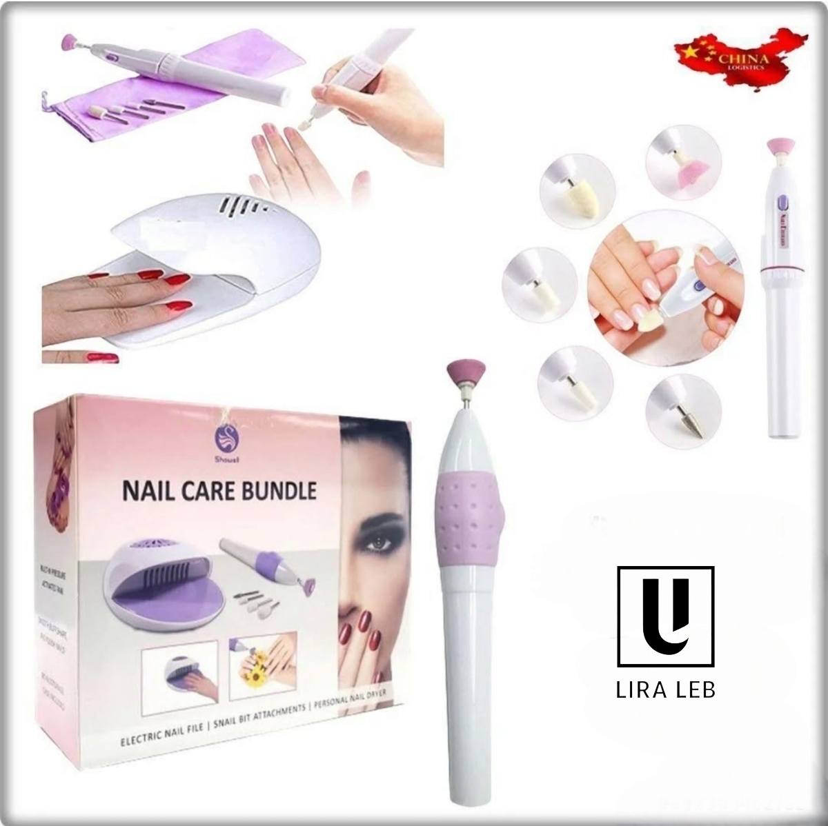 Electric Nail Drills For Acrylic Nails Manicure and Pedicure Set Nail Files
