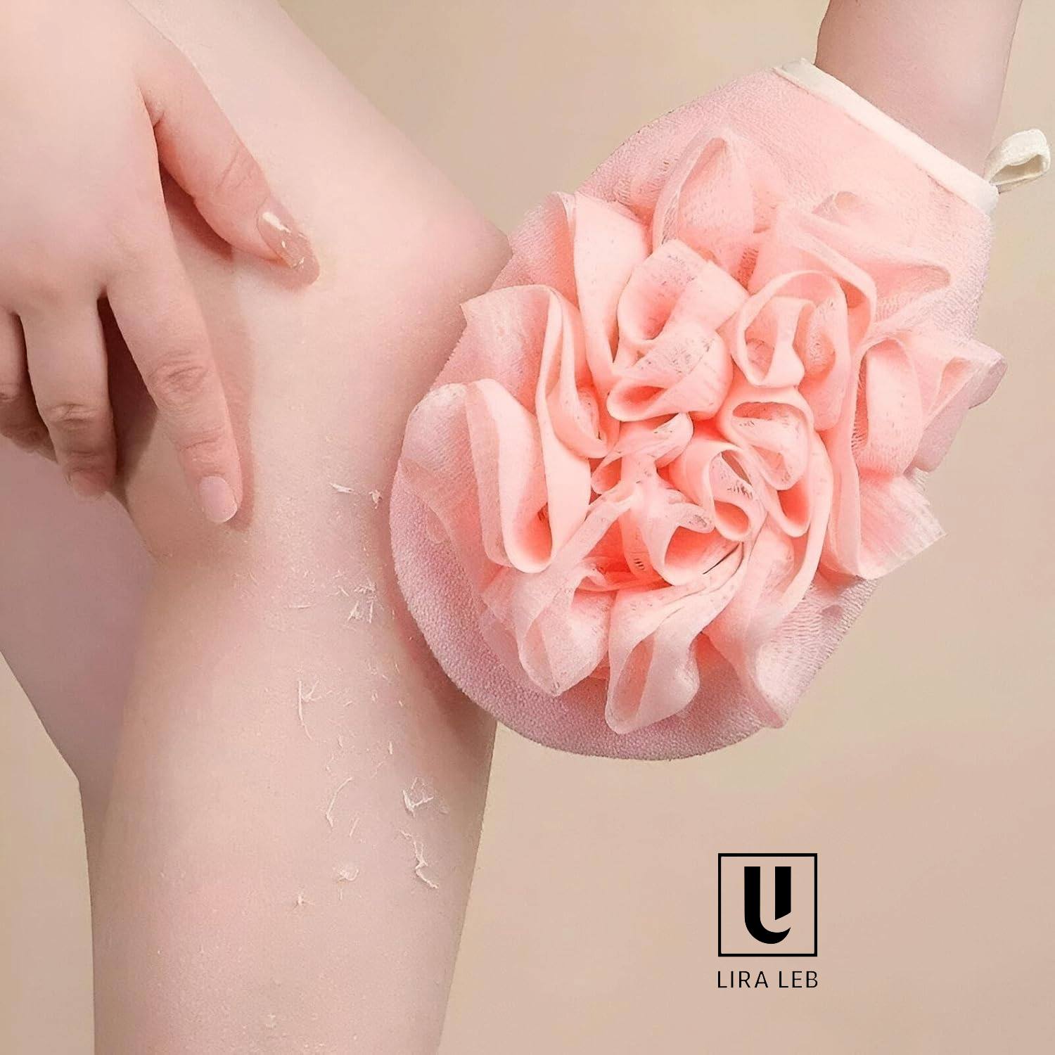 Exfoliating Glove with Loofah Sponge Body Scrubber