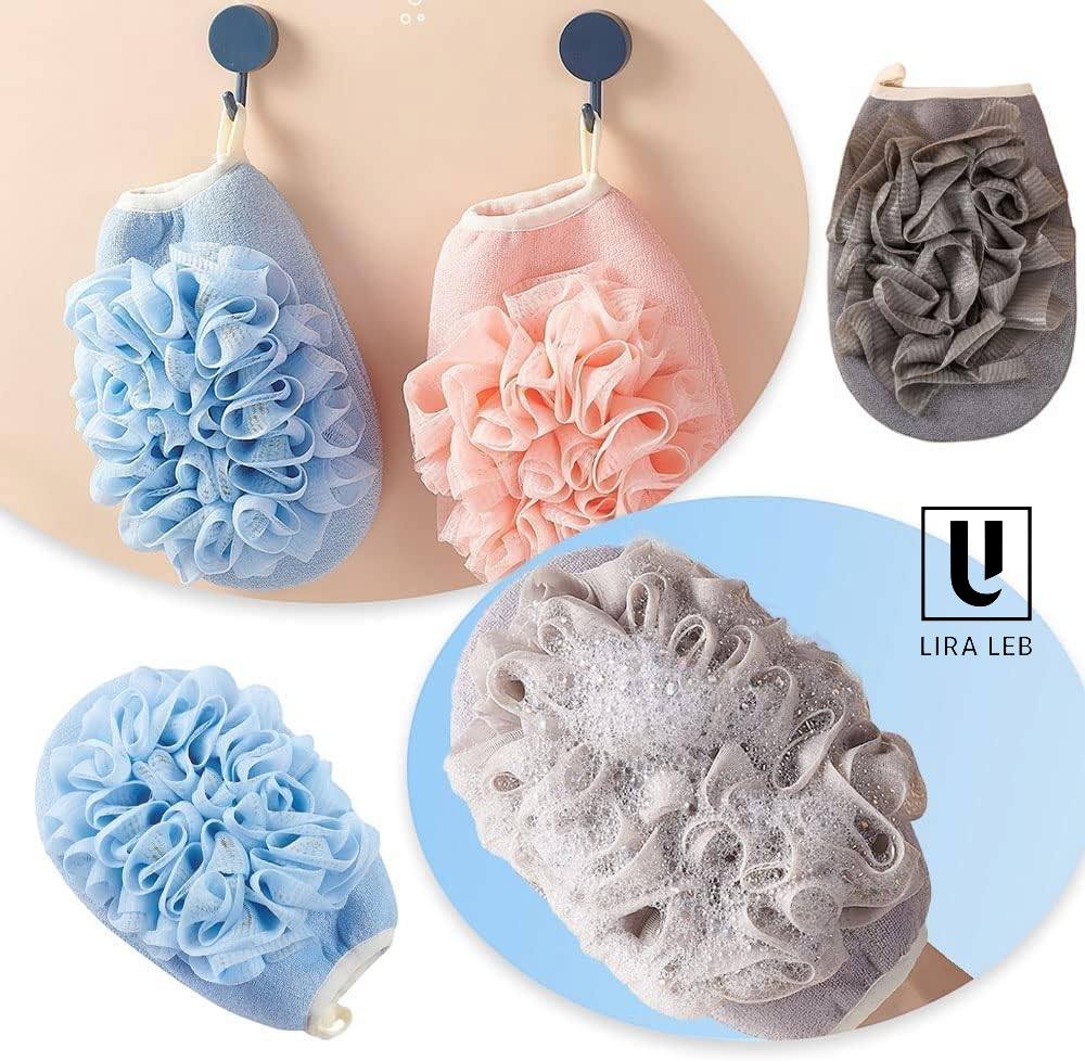 Exfoliating Glove with Loofah Sponge Body Scrubber